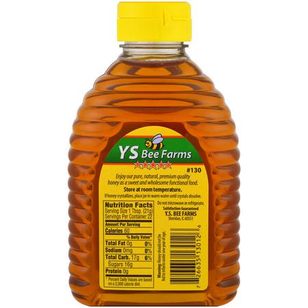 蜂蜜甜品: Y.S. Eco Bee Farms, Pure Premium Clover Honey, 16 oz (454 g)