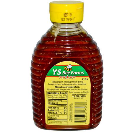 蜂蜜甜甜餅: Y.S. Eco Bee Farms, Pure Premium Wildflower Honey, 16 oz (454 g)