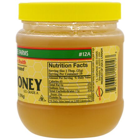 蜂蜜甜甜餅: Y.S. Eco Bee Farms, Raw Honey, 14.0 oz (396 g)