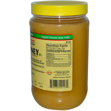 蜂蜜甜甜餅: Y.S. Eco Bee Farms, Raw Honey, 3.0 lbs (1,360 g)