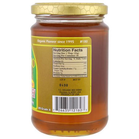 蜂蜜甜品: Y.S. Eco Bee Farms, Raw Tupelo Honey, 13.5 oz (38 g)