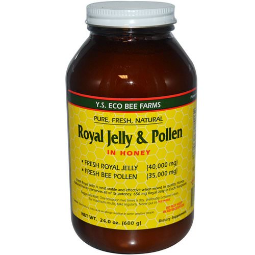 Y.S. Eco Bee Farms, Royal Jelly & Pollen, in Honey, 1.5 lbs (680 g) Review