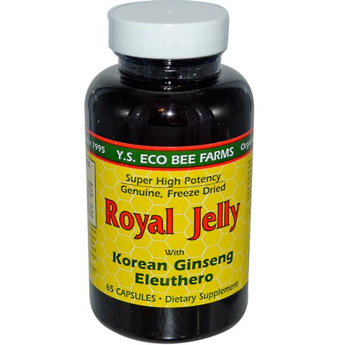 Y.S. Eco Bee Farms, Royal Jelly, with Korean Ginseng Eleuthero, 65 Capsules Review
