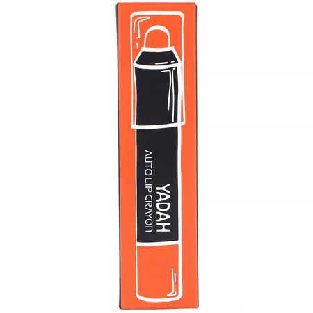 唇膏, 嘴唇: Yadah, Auto Lip Crayon, 02 Orange Coral, 0.08 oz (2.5 g)