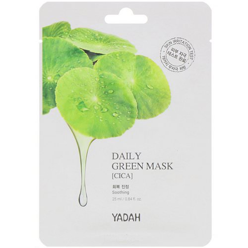Yadah, Daily Green Mask, Cica, 1 Sheet, 0.84 fl oz (25 ml) Review
