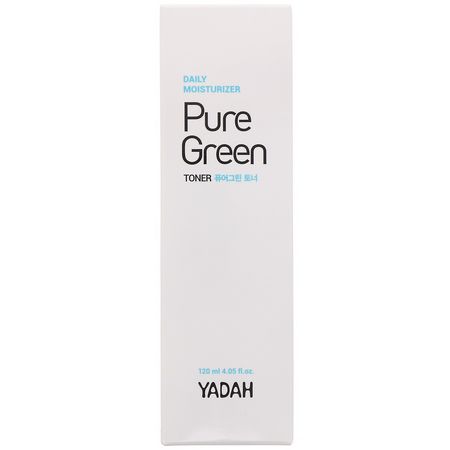 碳粉, 護膚: Yadah, Pure Green Toner, 4.05 fl oz (120 ml)