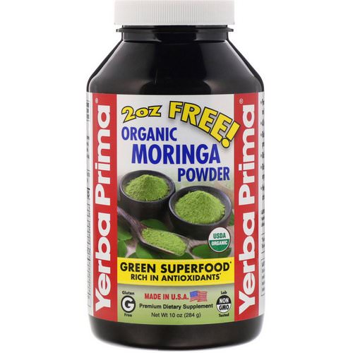 Yerba Prima, Organic Moringa Powder, 10 oz (284 g) Review