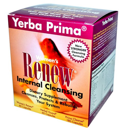 Yerba Prima, Women's Renew Internal Cleansing, 3 Part Program Review