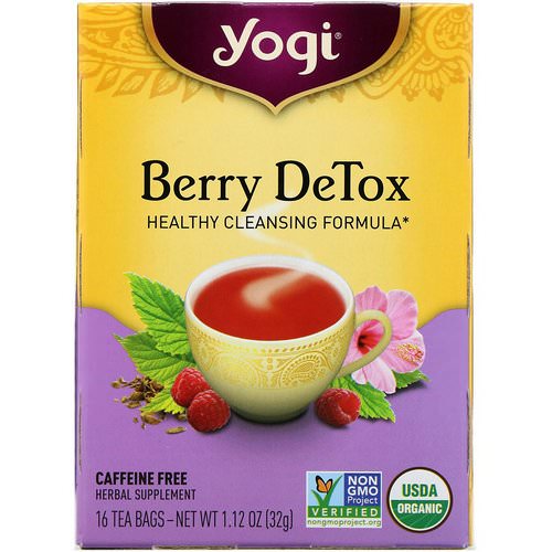Yogi Tea, Berry DeTox, Caffeine Free, 16 Tea Bags, 1.12 oz (32 g) Review