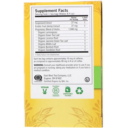 涼茶, 綠茶: Yogi Tea, Green Tea Super Antioxidant, 16 Tea Bags, 1.12 oz (32 g)