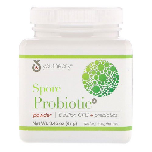 Youtheory, Spore Probiotic Powder, 6 Billion CFU, 3.45 oz (97 g) Review