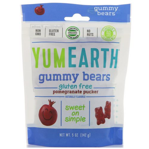 YumEarth, Gummy Bears, Pomegranate Pucker, 5 oz (142 g) Review