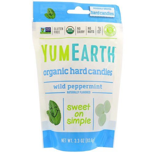 YumEarth, Organic Hard Candies, Wild Peppermint, 3.3 oz (93.6 g) Review
