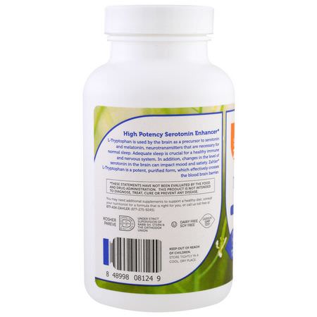 Zahler L-Tryptophan - L-色氨酸, 睡眠, 補品