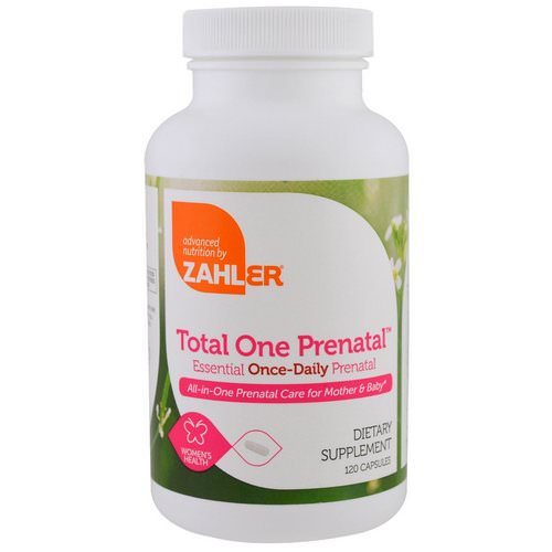 Zahler, Total One Prenatal, Essential Once-Daily Prenatal, 120 Capsules Review