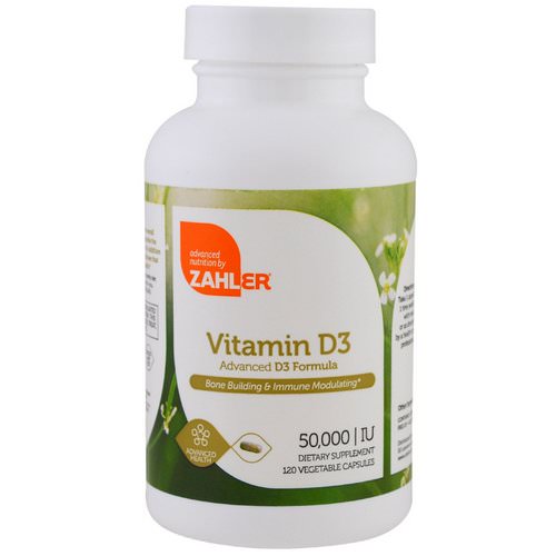 Zahler, Vitamin D3, 50,000 IU, 120 Vegetable Capsules Review