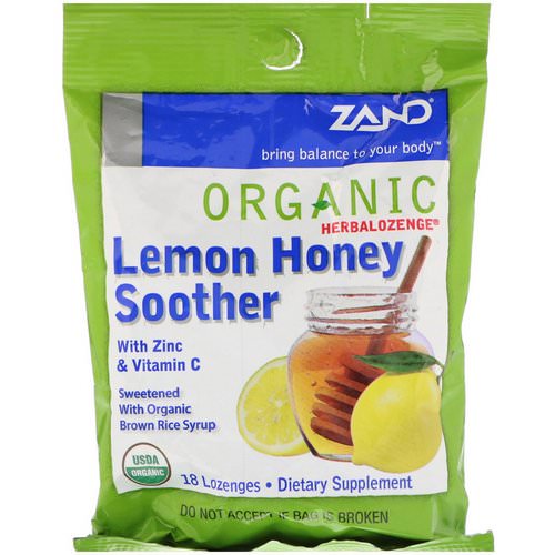 Zand, Organic Herbalozenge, Lemon Honey Soother, 18 Lozenges Review