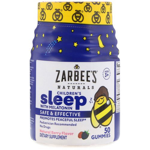 Zarbee's, Children's Sleep with Melatonin, Natural Berry Flavor, 50 Gummies Review