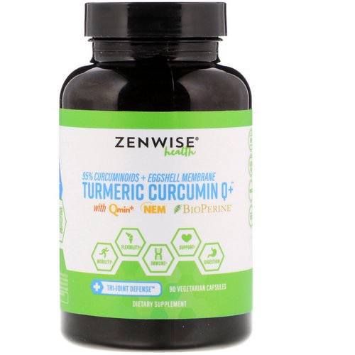 Zenwise Health, Turmeric Curcumin Q+, with Qmin+ & Nem & BioPerine, 90 Vegetarian Capsules Review