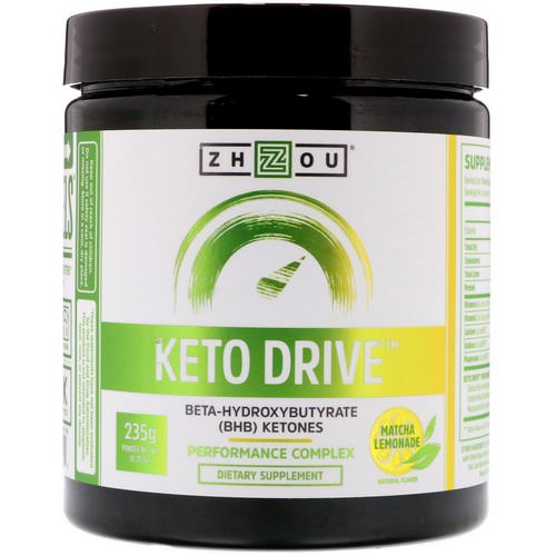 Zhou Nutrition, Keto Drive, Matcha Lemonade, 8.29 oz (235 g) Review