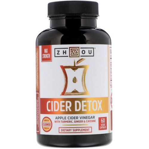 Zhou Nutrition, Max Strength Cider Detox, 60 Veggie Capsules Review