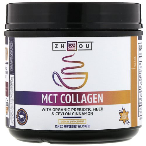 Zhou Nutrition, MCT Collagen, Natural Vanilla, 13.4 oz (379 g) Review