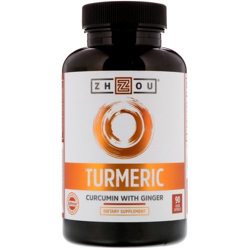 Zhou Nutrition, Turmeric, Curcumin with Ginger, 90 Veggie Capsules Review