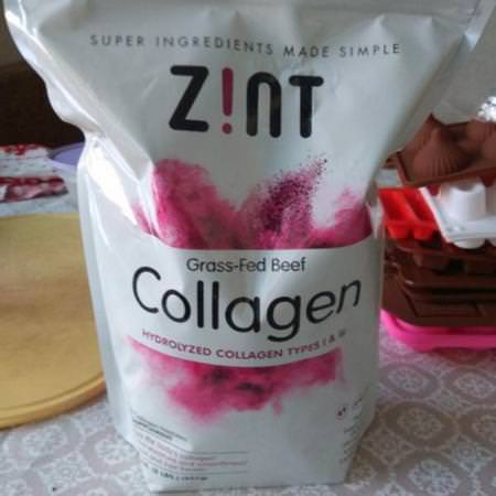 Zint, Grass-Fed Beef Collagen, Hydrolyzed Collagen Types I & III, 2 oz (56.6 g)