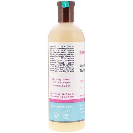 洗髮水, 護髮: Zion Health, Ancient Minerals Shampoo, Repair, Vanilla Jasmine, 16 fl oz (473 ml)