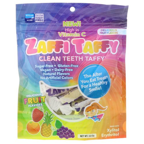 Zollipops, Zaffi Taffy, Clean Teeth Taffy, Delicious Fruit Flavors, 3.0 oz Review